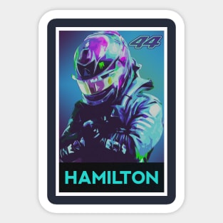 Lewis Hamilton Black Panther 44 F1 Sticker